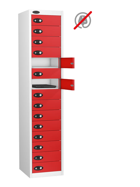 Metal Lockers - 15 Compartment Locker  For Tablets, Mobile Phones, Laptops And Power Tools