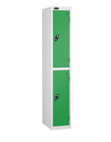 Metal Lockers - Standard Width Steel Two Compartment - Probe Lockers Online