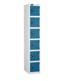 Metal Lockers - Standard Width Steel Six Compartment - Probe Lockers Online