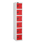 Metal Lockers - Standard Width Steel Six Compartment - Probe Lockers Online