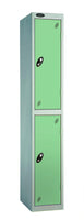 Metal Lockers - Standard Width Steel Two Compartment - Probe Lockers Online