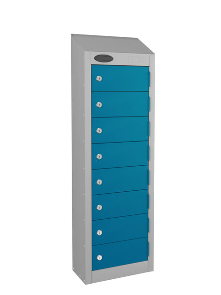 Metal Locker - Low Level 8 Compartment Loping Top Wallet locker