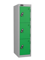 Metal Locker - Low Level Steel Locker Three Compartment