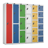 Metal Lockers - Standard Width Steel Three Compartment - Probe Lockers Online
